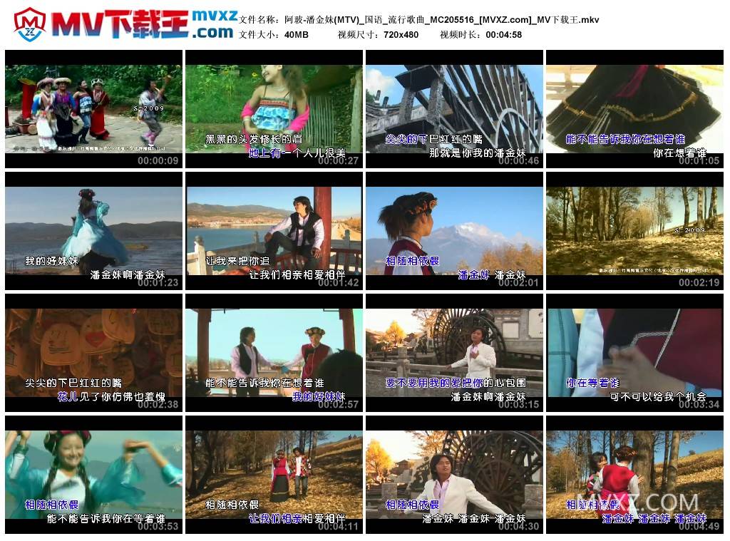 阿玻-潘金妹(MTV)_国语_流行歌曲_MC205516